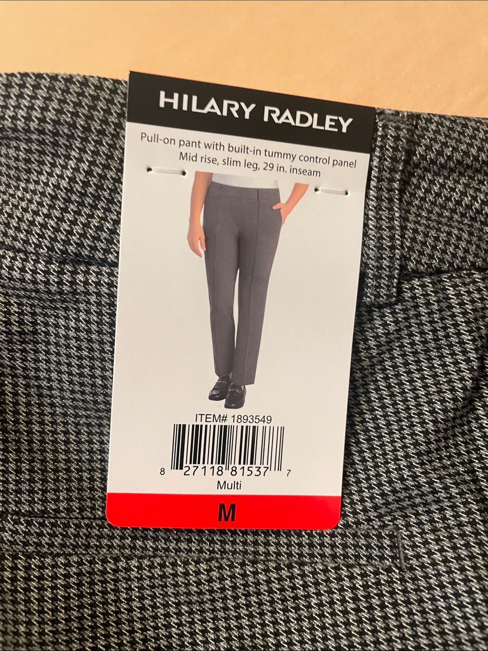 NWT Hilary Radley Women Mid-Rise Stretch Pull-On Ankle Pant - Picture 2 of 5
